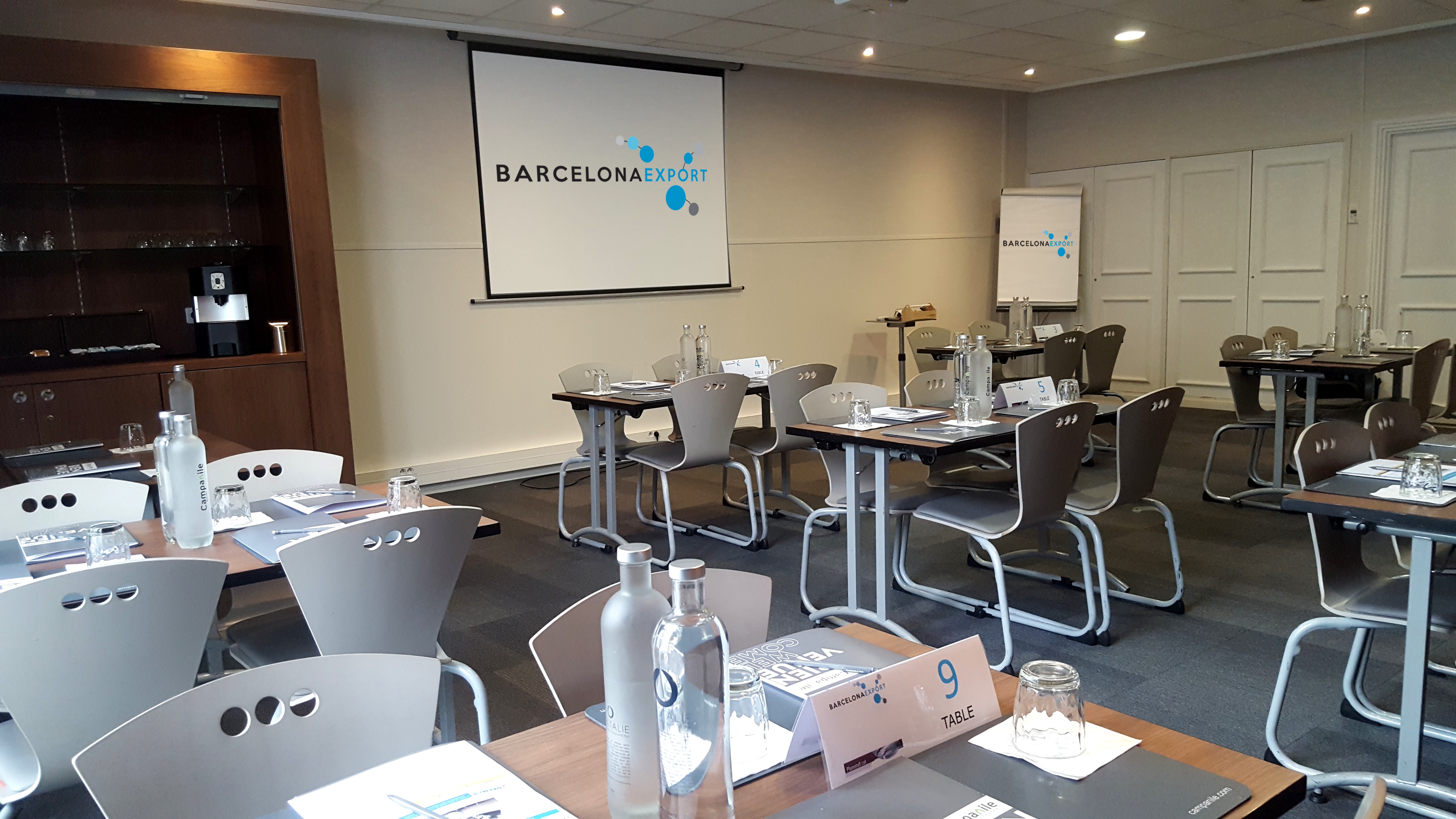 Barcelona Export - Trobada d'agents comercials a Paris 2017, sala buida